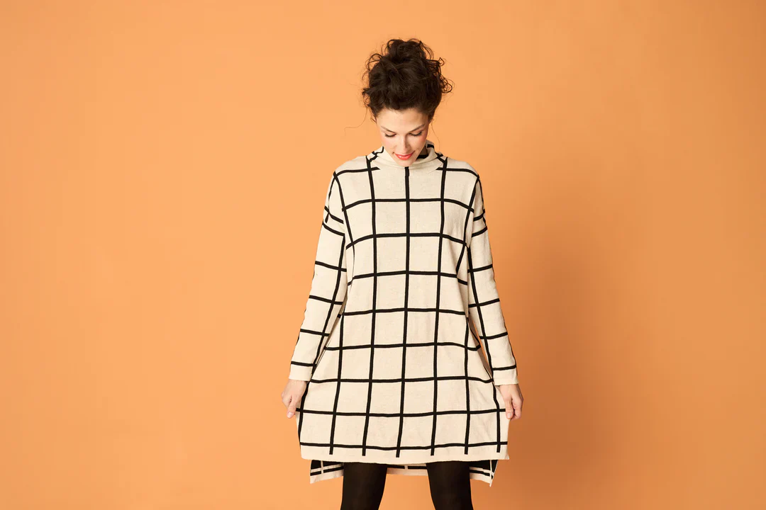 Cozy Dress, Giant Grid - Image 2