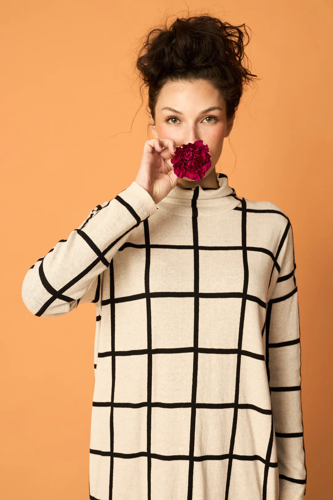 Cozy Dress, Giant Grid - Image 3