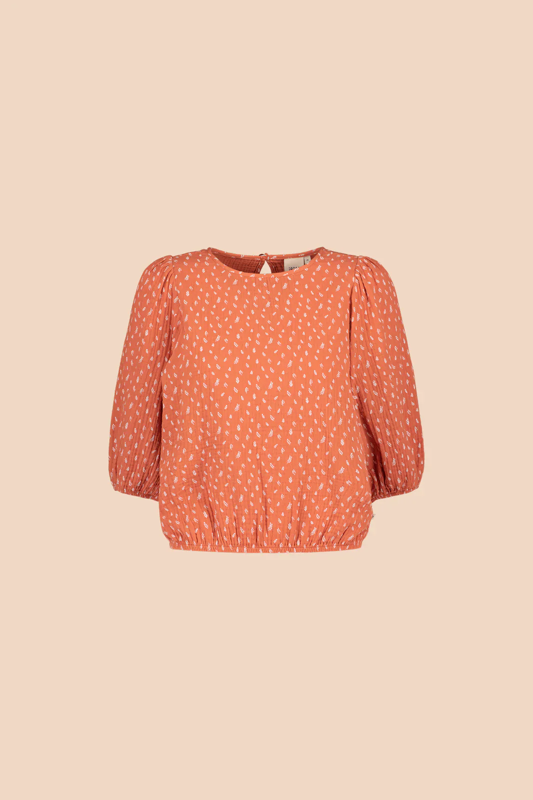 Cropped Blouse, Vintage Leaf - Image 7
