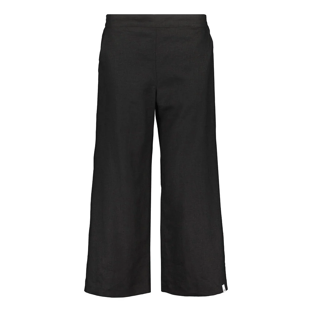 Culottes Linen, Black - Image 8