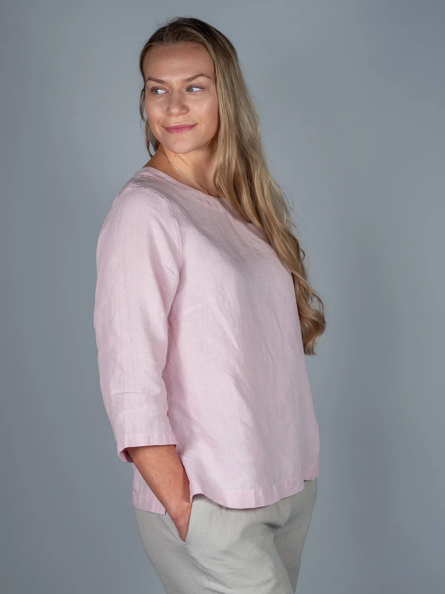 Ilona Pellavapusero, Vaaleanpunainen - Image 2