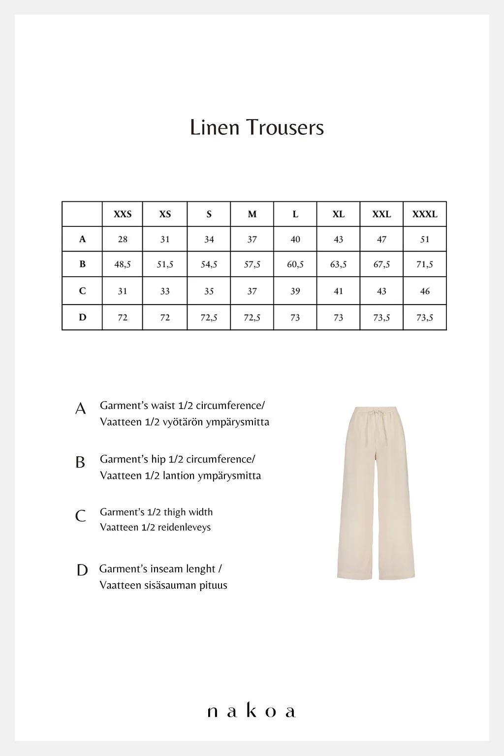 Linen Trousers, Black - Image 7