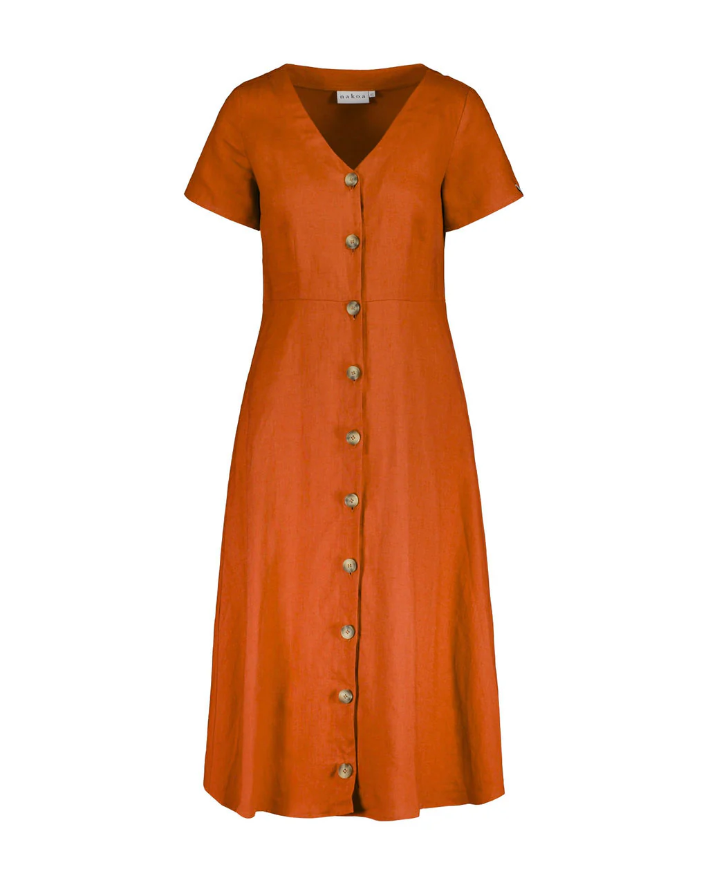 Penelope Dress, Burnt Orange - Image 6
