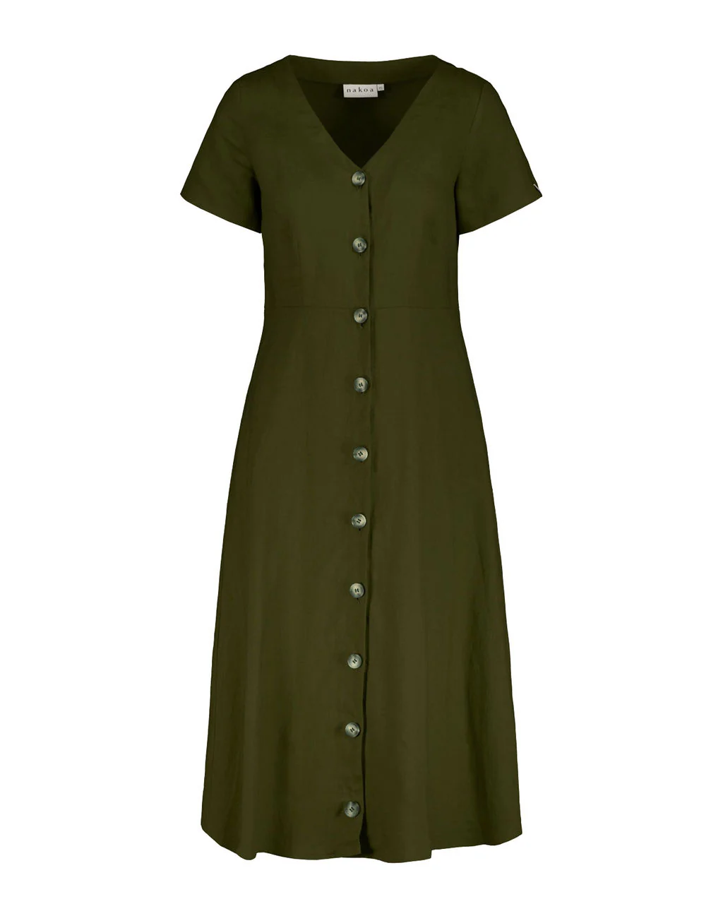 Penelope Dress, Olive Green - Image 5