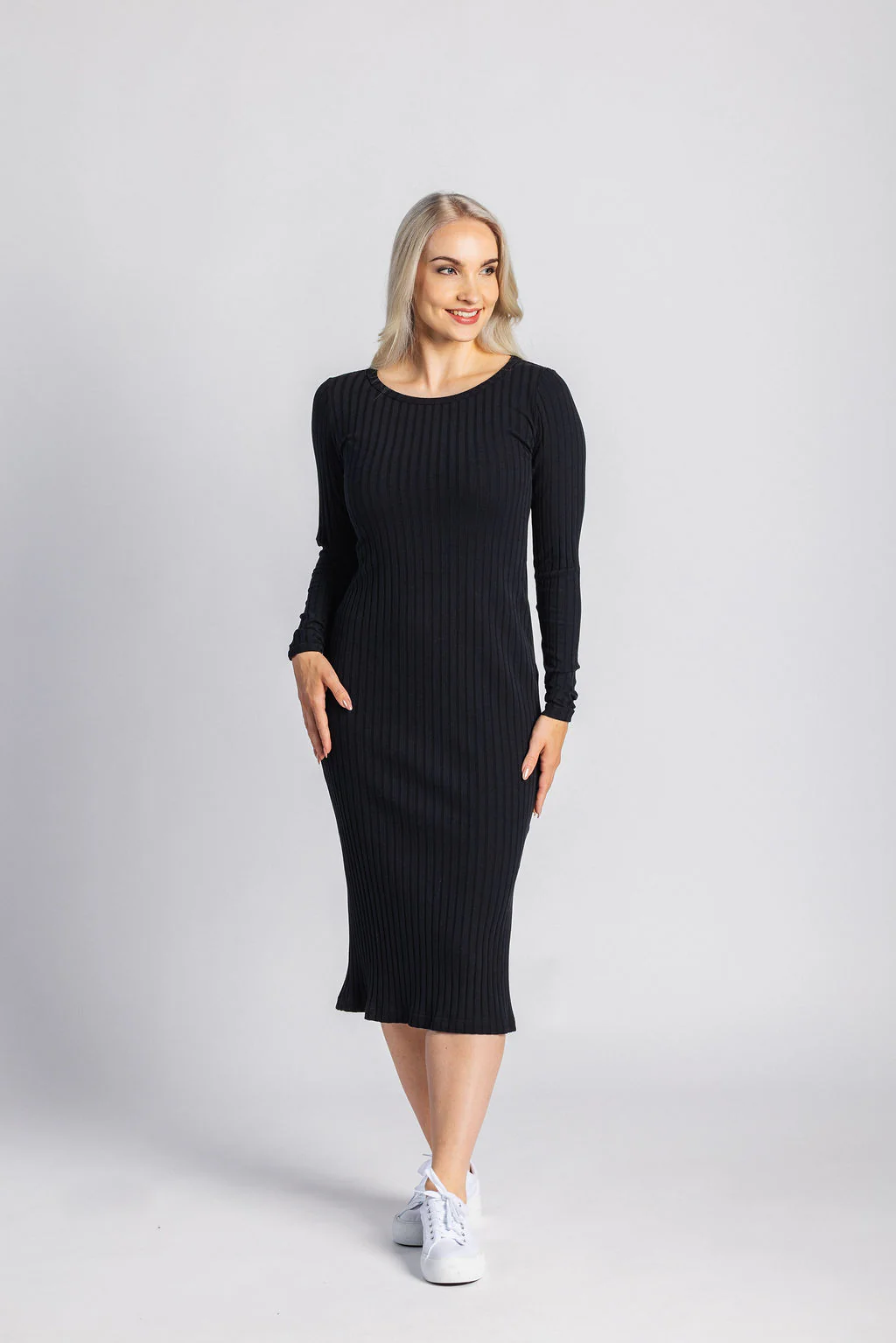 Sara Dress, Black - Image 3