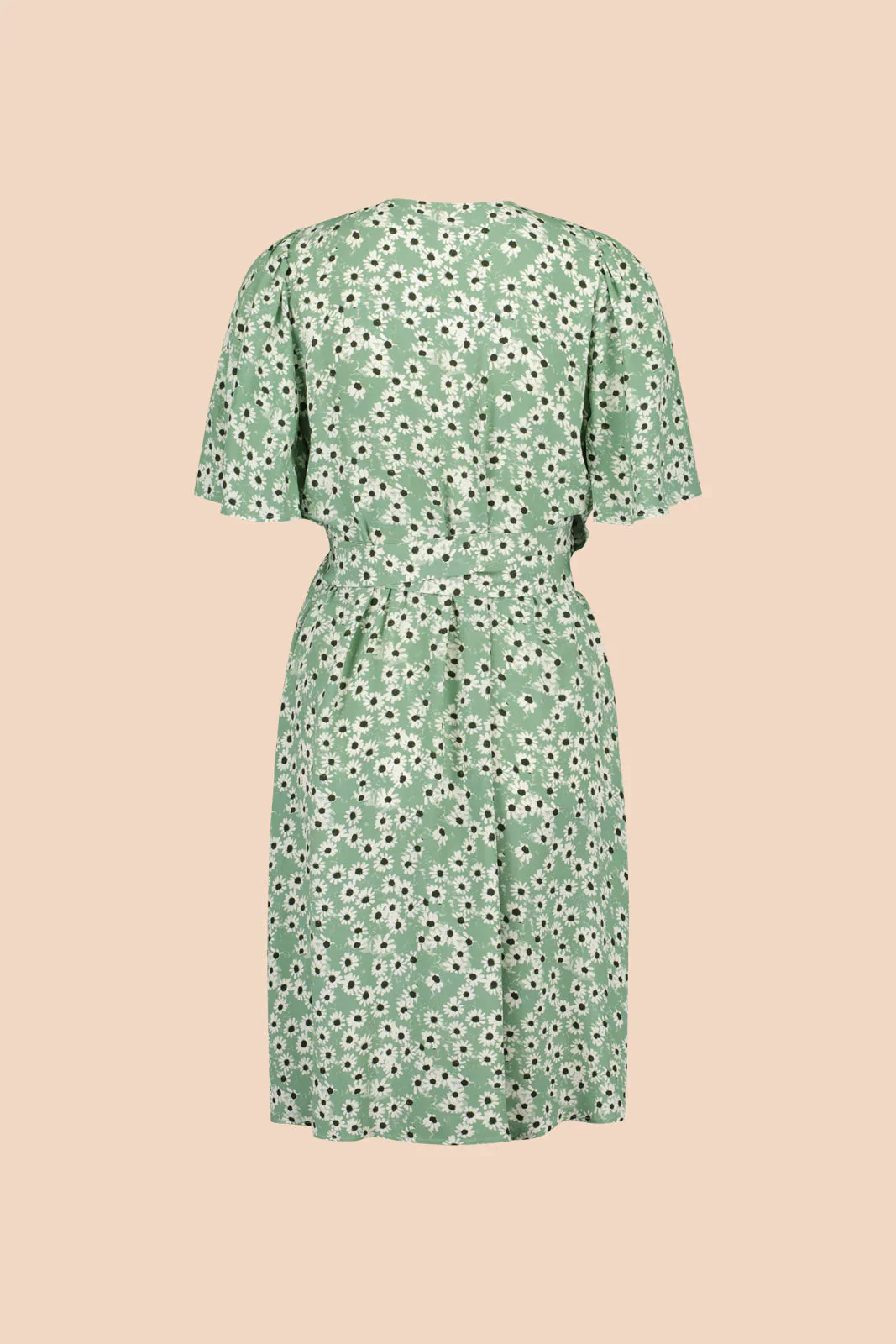 Sway Wrap Dress, Daisy Sage - Image 6