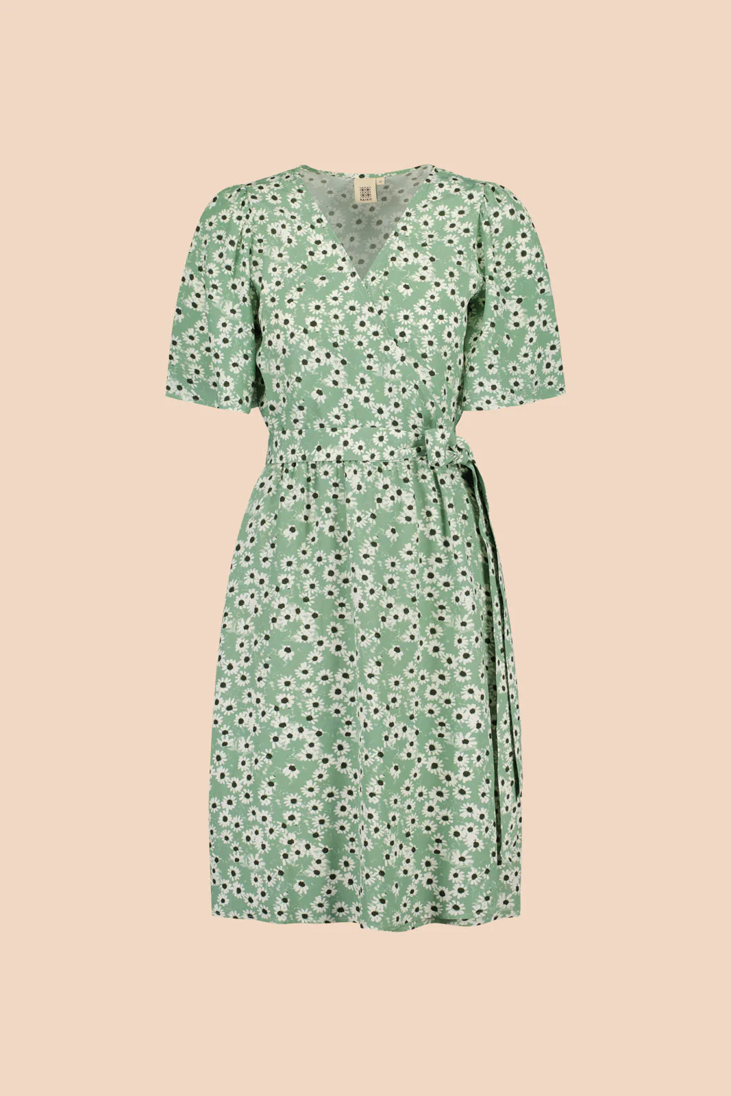 Sway Wrap Dress, Daisy Sage - Image 7