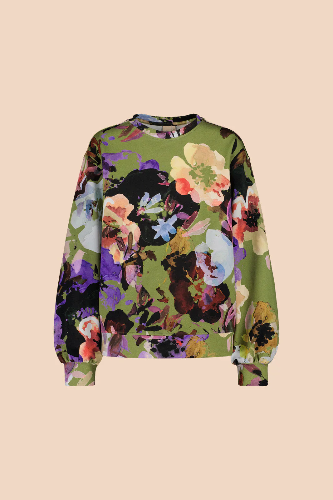 Sweatshirt, Olive Anemone