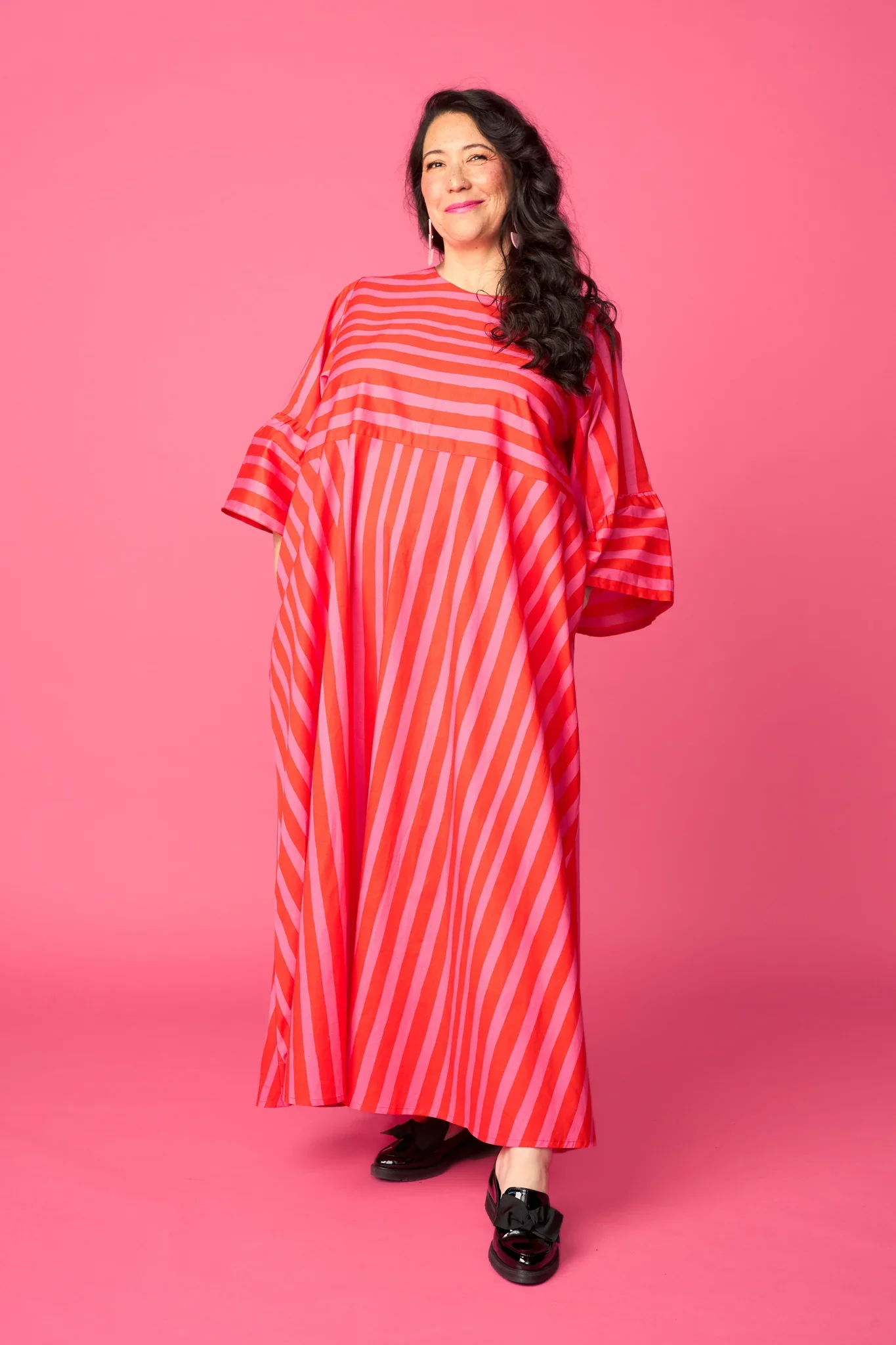 Twist Dress, Paris Stripe