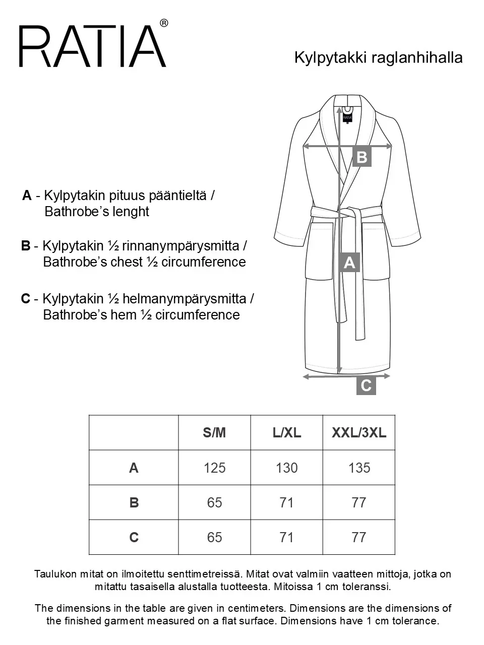 Unisex Kylpytakki Raita, Hiekka/Musta - Image 5
