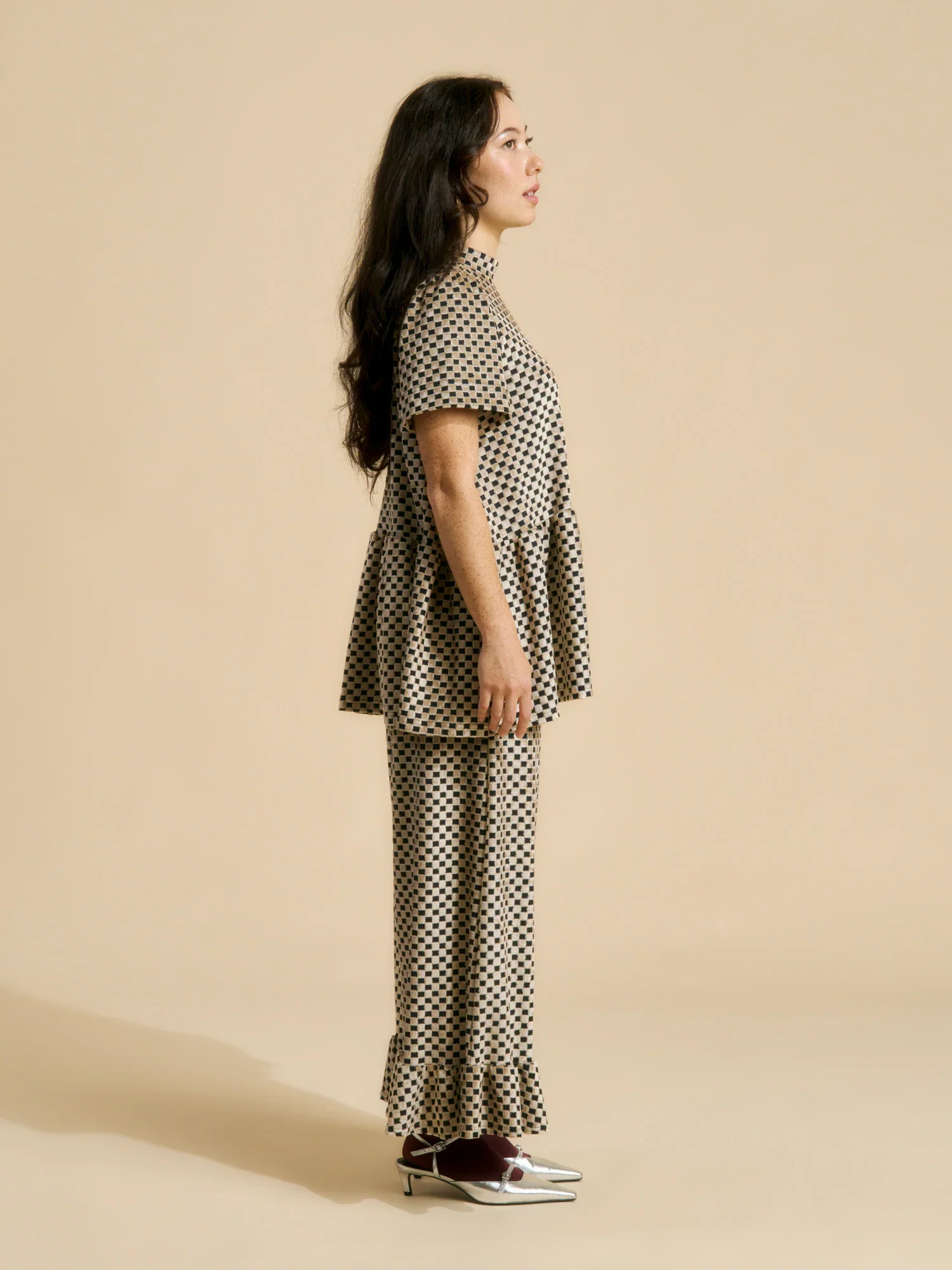 Nanda Pants, Almond Chess - Image 5
